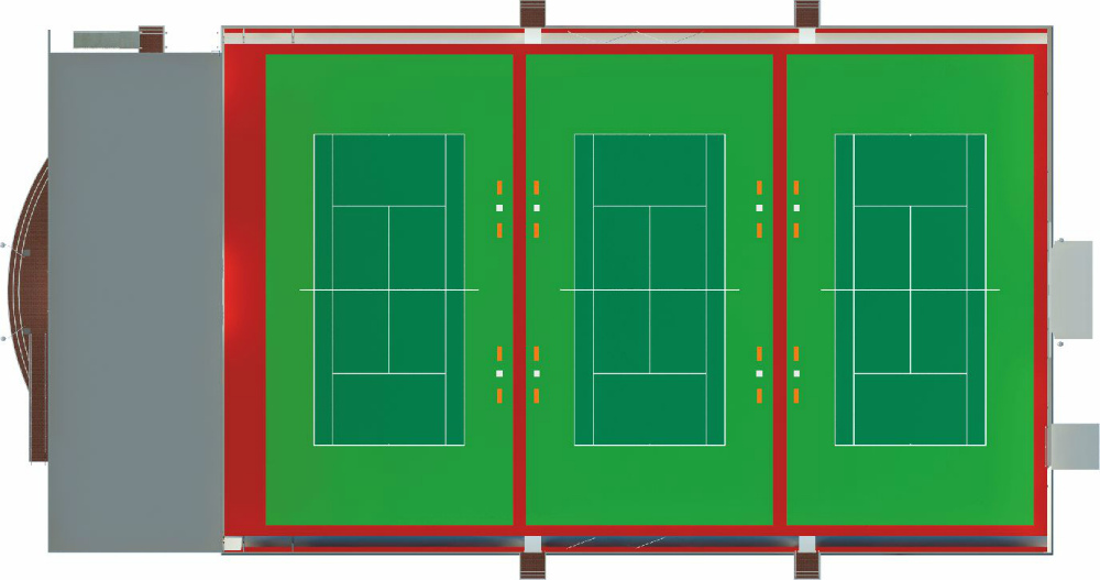 Теннисные корты в Алдане